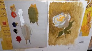 Урок 15. Часть 1. Как написать/нарисовать/розу в стакане с водой? Гуашь. Художник Голубев Александр