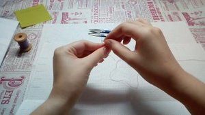 1. Мастер-класс по разметке канвы нитками