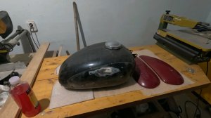 Velorex 560 для Ява Старушка, восстановление (реставрация).Покупка бака Ява 360, снятие краски. (16)