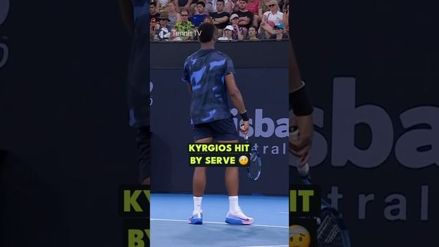 Nick Kyrgios HIT By First Serve