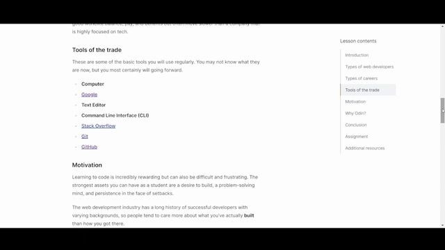 Introduction to Web Development  - Foundations - The Odin Project