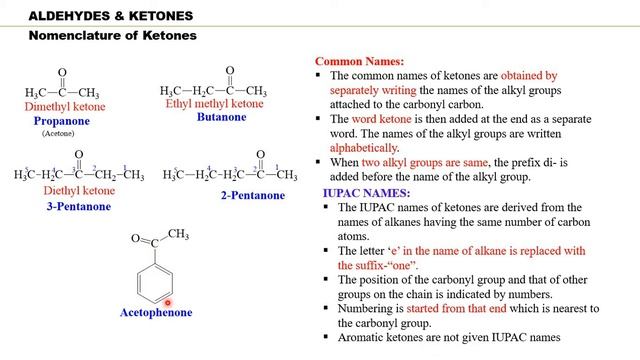 Aldehydes and Ketones || Nomenclature || Methods of preparation
