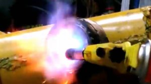 Дефлаграционно-резонансная полусферическая горелка