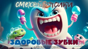 Здоровые зубки / детская песенка / Смехотрясики #детскиепесни #мультик #веселыеистории