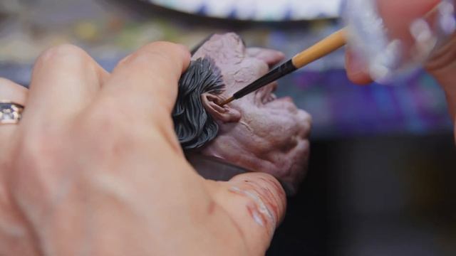 Painting a $700 The Penguin Batman Statue  _ Behind the Scenes