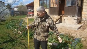 Замечательная оградка для клумбы , своими руками.