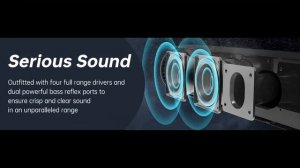 Sound Bar, BESTISAN 80 watts 33.5 inch Sound Bars for TV with Bluetooth 5.0