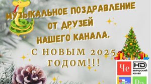 С Новым 2025 Годом! Музыкальное поздравление от друзей нашего канала.