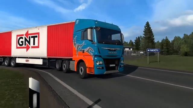 Euro Truck Simulator 2 - MAN TGX transporting Radiator || ETS 2 Indonesia