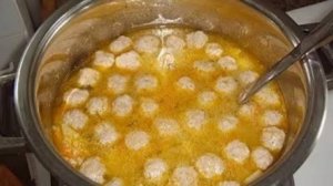 Суп с фрикадельками