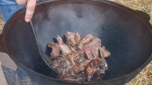 ШУЛЮМ в казане или ШУРПА по охотничьи!!