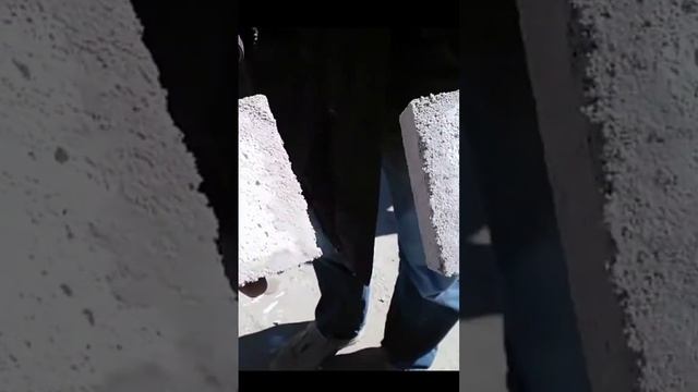 #Тест на воду. Топим #газоблок в #воду. Распилили газоблок.