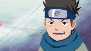 Наруто против Конохомару.Во втором экзамене на чунина.