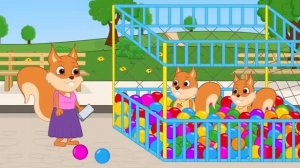 🔴 LIVE Bridie Squirrel in English - Get Candy from Gumball Machine Cartoon for Kids