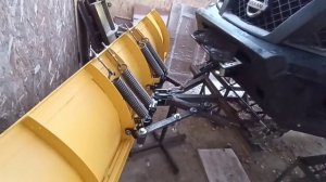 Установка снегового отвала Автоотвал.РФ на Ниссан Навара.