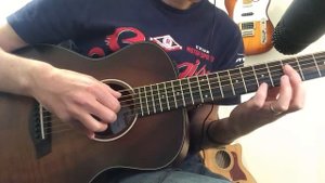Taylor GS Mini e-Koa Plus demo (DADGAD solo guitar plus sparrows in the background!)