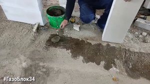49 серия Как строить внутренние стены из газоблока #газоблок34