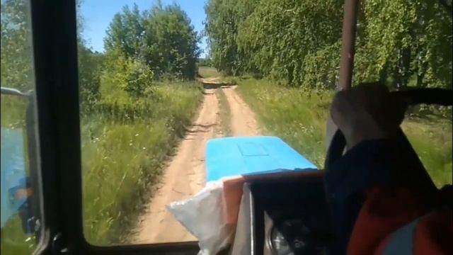 Едем убирать сено мтз тракторист сенокос