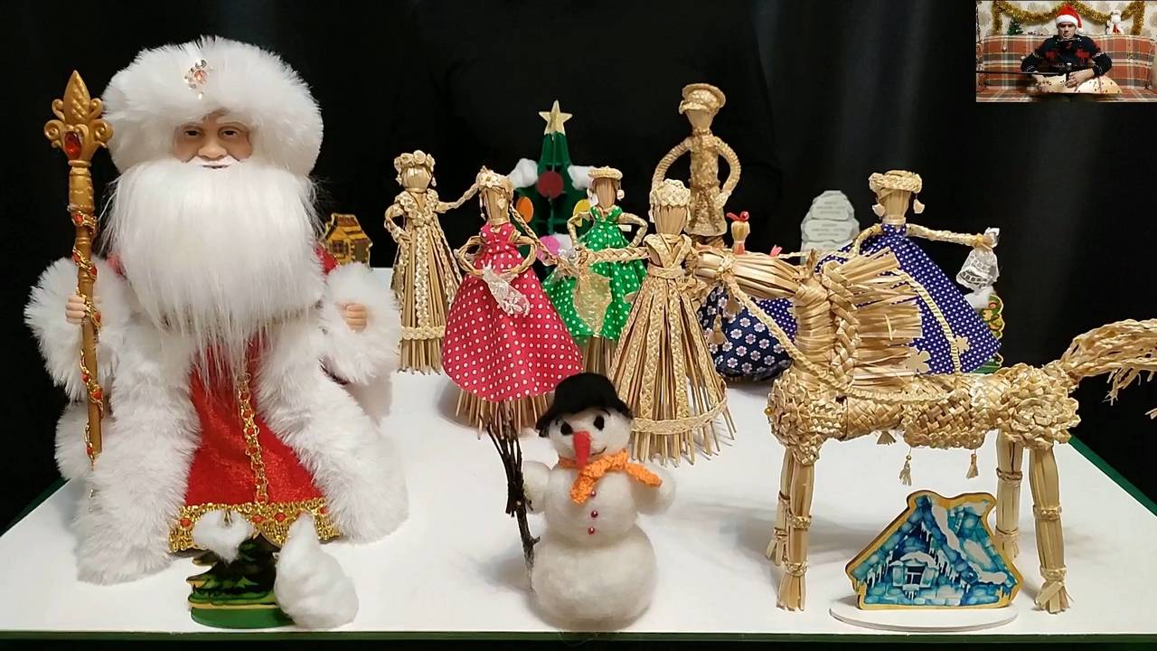 Дед Мороз и снеговик Семён представляют песню Сумецкая-Новогодняя