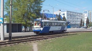 Трамвай Tatra T3SU КВР Барнаул-1151. Покатушки по Барнаулу.