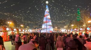 Масштабные новогодние гуляния прошли в Баку на Приморском бульваре