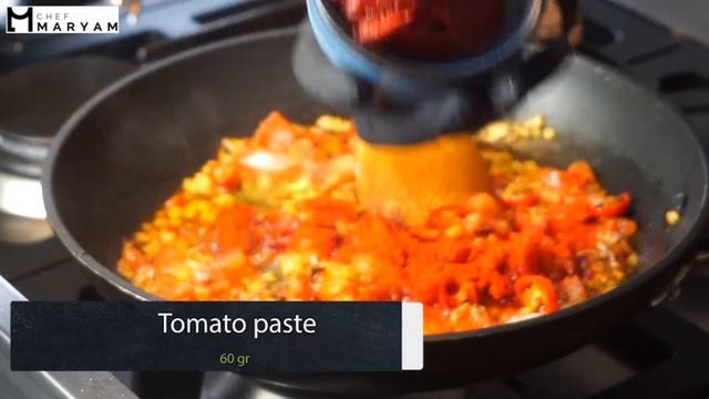 White beans in tomato sauce afghan style cooking