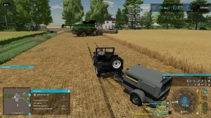 FS-22 NF-Marsch. Серия 55. Продолжаем уборку и новая сеялка