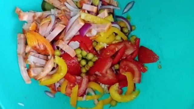Салат за 5 минут. быстро и вкусно. Салат. Вкусный сочный нежный . Доступный. Бюджетный. Салат рецеп