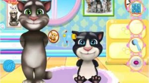 Кот Том - Мультик Игра для детей 5 часть Котенок принимает Душ Обучающая игра
