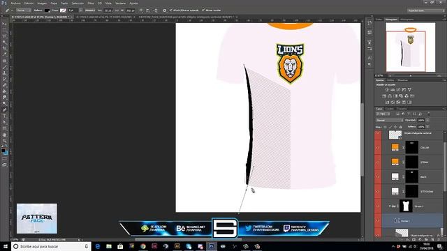 TUTORIAL DISEÑO CAMISETA (DEPORTIVA) "PASO A PASO" + PACK PATTERNS CAMISETAS | By:ShaphiRa