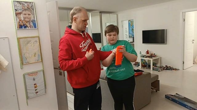 Пушки Nerf Cycloneshock и Elite2.0 TurbineCS18. И сковорода Fissman volcano. Покупки смотреть онлайн