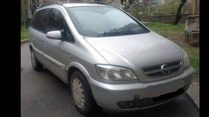 Опель Зафира - ремонт глушителя.