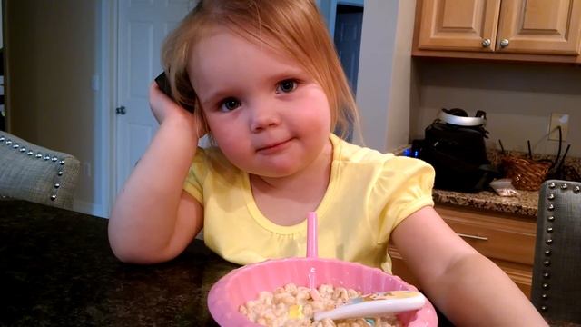 2 year old impersonates adults talking on the phone OMG смотреть онлайн