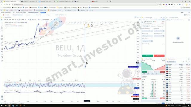 акции двух РФ компаний Магнитогорского металлургического комбината MAGN и Белуга Групп BELU падают
