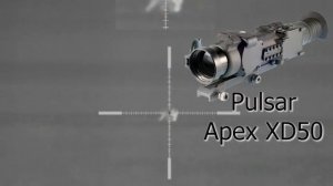 Выстрелы с тепловизионного прицела PULSAR Apex XD50