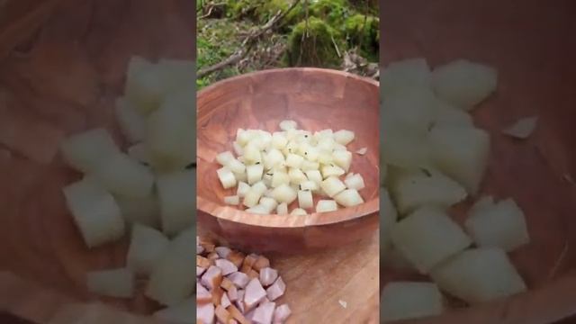 Cooking the best Cabbage Soup in the forest 😋🌲