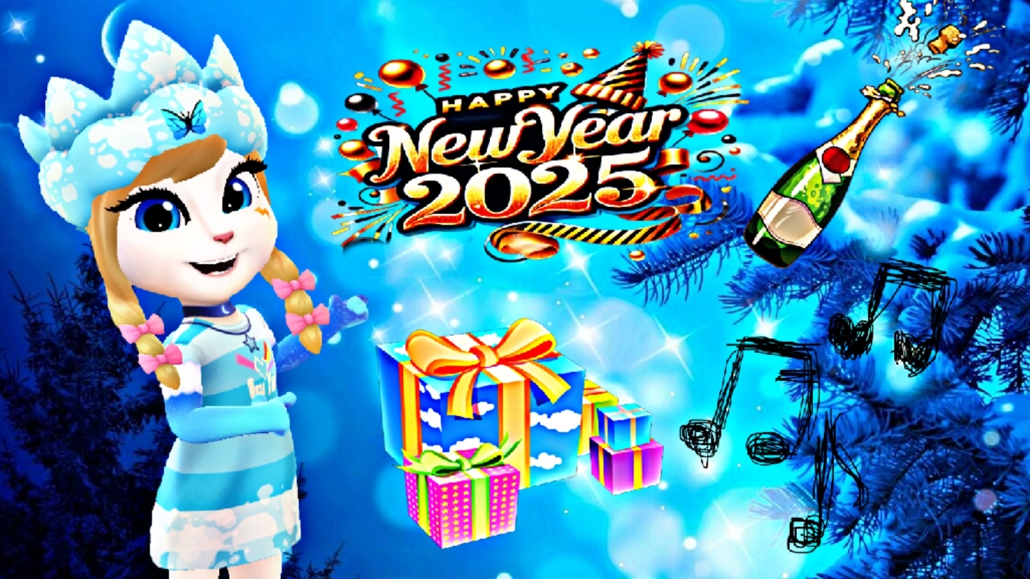 Всех вас с новым годом!🎉🥳🎄❄️☃️ смотреть онлайн