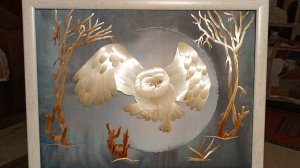 Панно из соломки "Ночной дозор".