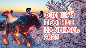 ФЭН-ШУЙ ПРОГНОЗ НА ЯНВАРЬ 2025 🐮МЕСЯЦ ОГНЕННОГО БЫКА#1