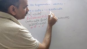 sin^6A+cos^6A = 1-3sin^2A cos^2A