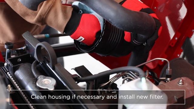 MF GC1700 | Sub-Compact Tractors | How to change the Engine Air Filter | Tutorial