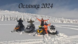 Ослянка на снегоходах 23 февраля 2024 Insta360 + GoPro12 4К