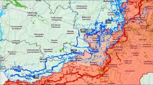 Карта боевых действий. Изменение линии фронта за 2024 год