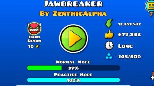 Jawbreaker by ZenthicAlpha мой первый монтаж :3  I Geometry Dash I