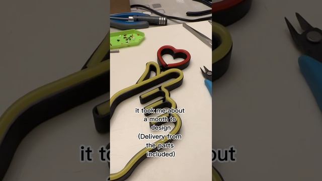 3D printed neon lamp | electronics project | 3d printing project