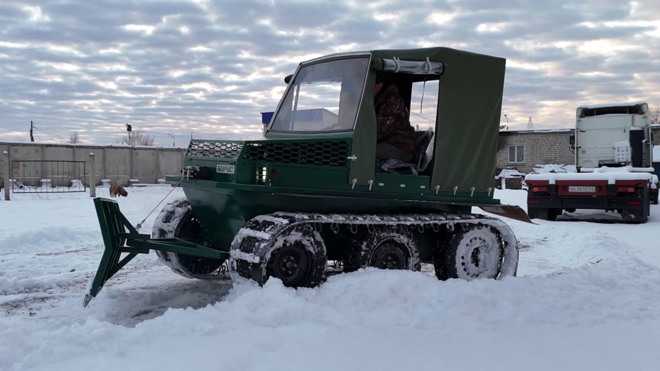 Зимний обзор вездехода БОРУС смотреть онлайн