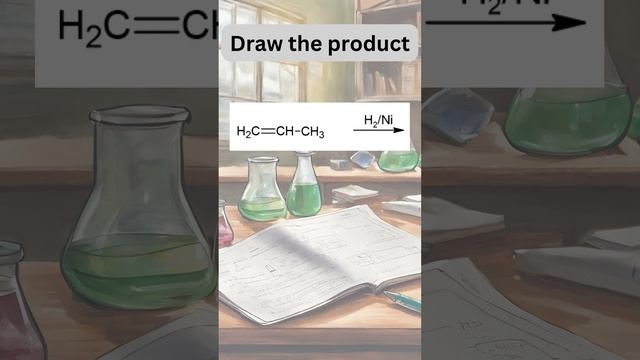 Addition of hydrogen to propene - #chemistry #organicchemistry #chemistryrevision #equations смотреть онлайн