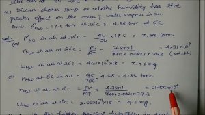 Relative Humidity :Lecture Note-14 Clsss XI Chemistry