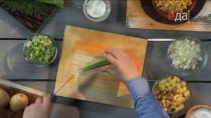 Картофельный суп с кукурузой