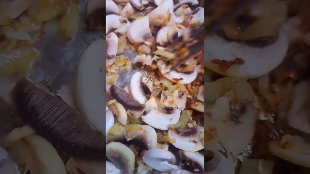 ПАСТА ризони на ужин#паста#чтоприготовитьнаужин#пастасгрибами